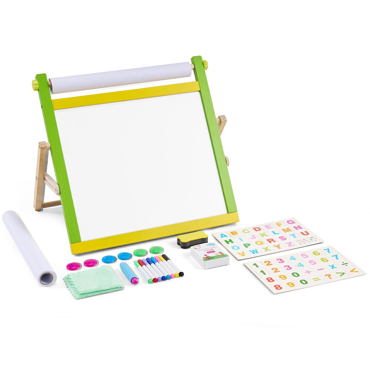 VEVOR 3 in 1 Children's Easel with Magnetic Whiteboard and Chalkboard