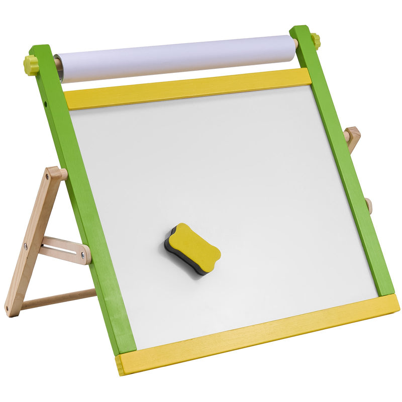 VEVOR 3-in-1 Bērnu Galda Molberts – Divpusēja Magnētiskā Baltā Tāfele un Krīta Tāfele