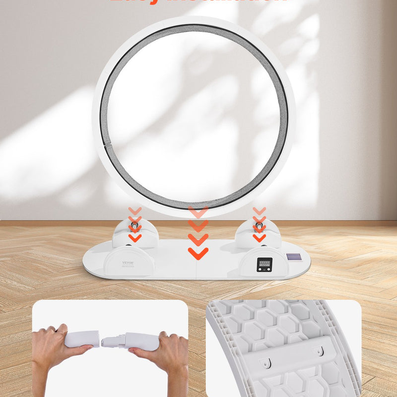 Kaķu treniņrats ar pedometru, 103,6 cm, ar bremzi un paklājētu skrejceļu, kluss skrejritenis telpām kaķiem līdz 13,6 kg, balts