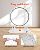 Kaķu treniņrats ar pedometru, 103,6 cm, ar bremzi un paklājētu skrejceļu, kluss skrejritenis telpām kaķiem līdz 13,6 kg, balts