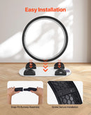 VEVOR kaķu skriešanas ritenis ar pedometru, bremzi un paklājotu skriešanas virsmu, 104 cm kluss trenažieris telpām kaķiem līdz 13,6 kg, melns