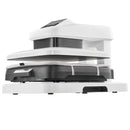VEVOR automātiskā termoprese 38 x 38 cm ar automātisku atvēršanu un regulējamu spiedienu, digitālo displeju un ātru uzsilšanu sublimācijai, vinila un termopārneses projektiem balta - ZEMLETES.LV