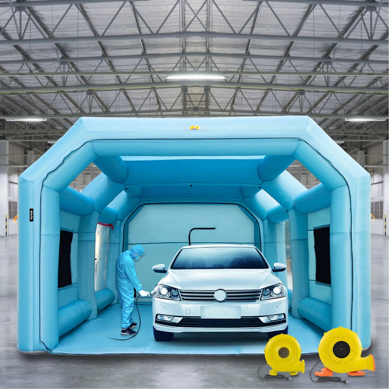 Piepūšamā krāsošanas telts 8,5 x 4,6 x 3 m, ar filtru sistēmu un 2 pūtējiem