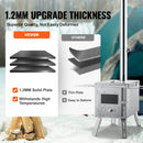 VEVOR nerūsējošā tērauda malkas krāsns, 218 cm, pārnēsājama kempinga krāsns ar skursteni un cimdiem, 3000 in³ kurtuves tilpums, piemērota ēdiena gatavošanai un apkurei brīvā dabā, komplektā 8 caurules