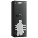 VEVOR ieroču seifs 10–12 šautenēm, garo ieroču un pistoles skapis, ātrās piekļuves šauteņu seifs ar 4 pistoles kabatām un 3 regulējamām turētāju rindām, liels digitālais seifs ar atslēgas un paroles slēdzeni