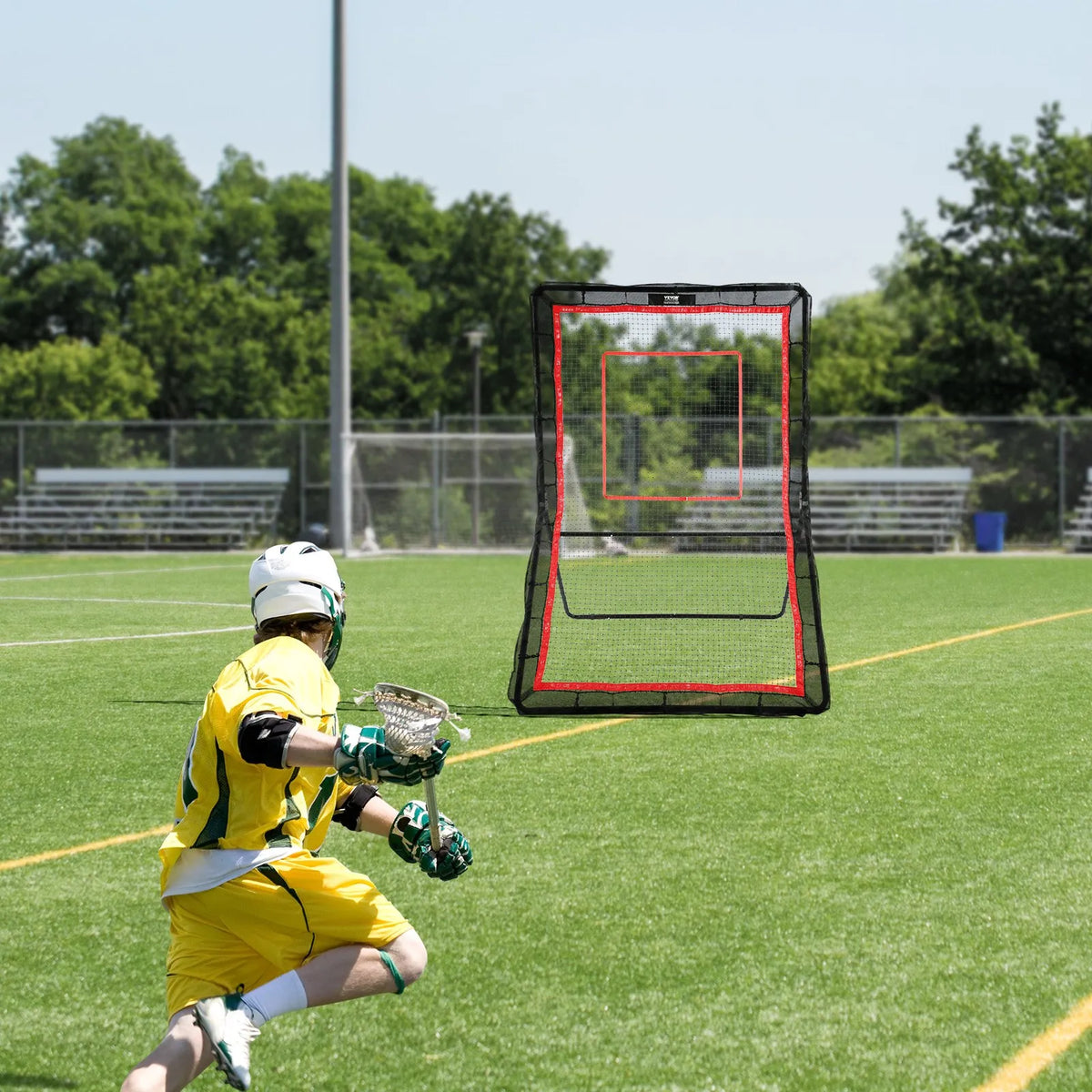 VEVOR Rebound Net 1.52 × 2.13 m with Adjustable Angle for Lacrosse, Volleyball and Baseball