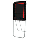 VEVOR Salokāms lakrosa atsitiena tīkls pagalmam, 914,4 × 1219,2 mm volejbola atsitiena tīkls, Pitchback beisbola un softbola atgriešanas treniņu siets, regulējama leņķa metienu treniņu siena, melns