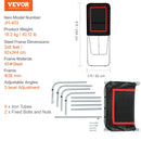 VEVOR Salokāms lakrosa atsitiena tīkls pagalmam, 914,4 × 1219,2 mm volejbola atsitiena tīkls, Pitchback beisbola un softbola atgriešanas treniņu siets, regulējama leņķa metienu treniņu siena, melns