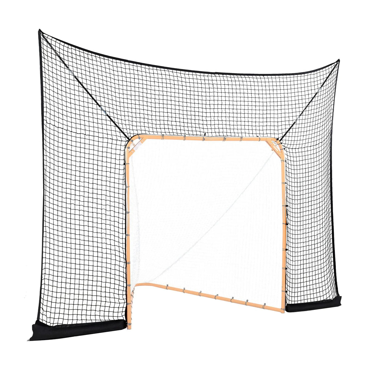 VEVOR Hockey and Lacrosse Behind-the-Goal Net 3.66 × 2.74 m with Accessories, Net Only