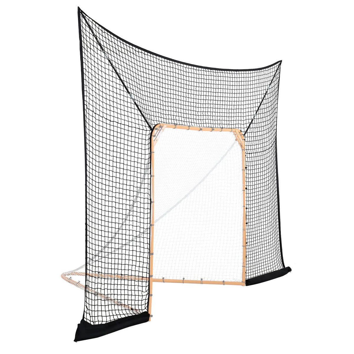 VEVOR Hockey and Lacrosse Behind-the-Goal Net 3.66 × 2.74 m with Accessories, Net Only