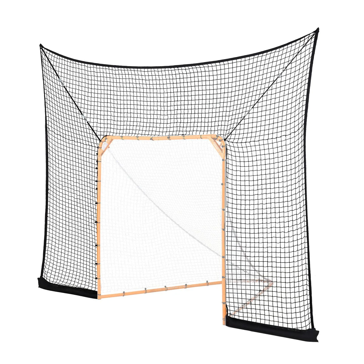 VEVOR Hockey and Lacrosse Behind-the-Goal Net 3.66 × 2.74 m with Accessories, Net Only