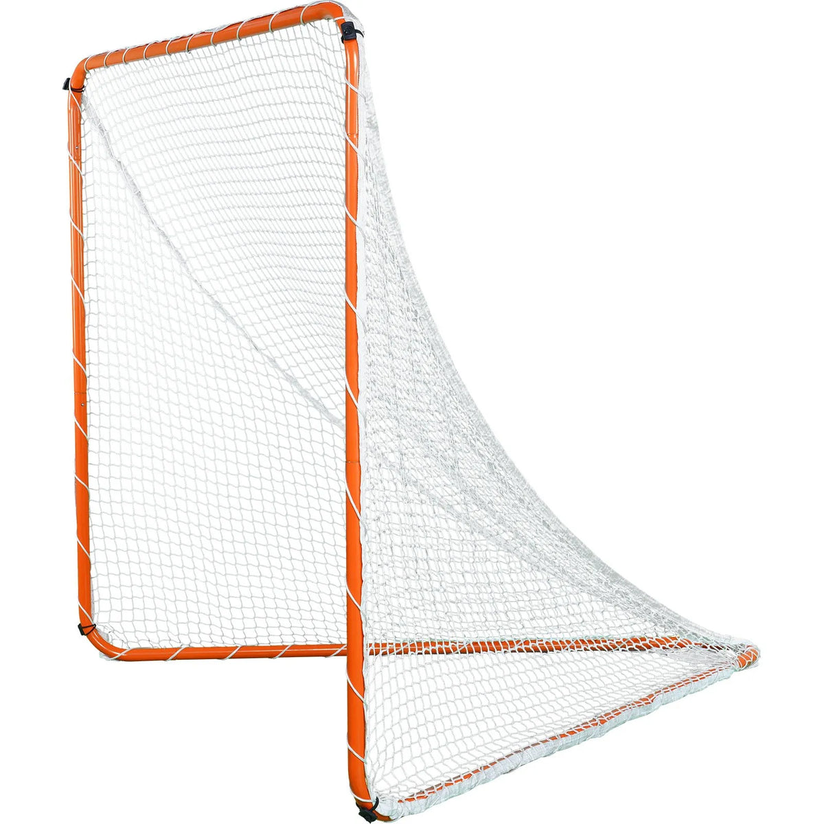 VEVOR Lacrosse Goal 1.83 × 1.83 m with Steel Frame and Bag, Portable, Orange