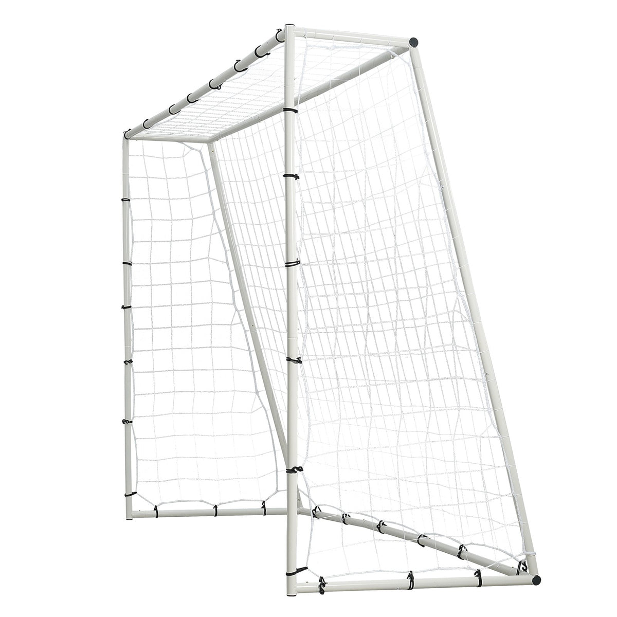 VEVOR jalgpalli põrketreener 240 × 180 cm kahepoolse võrgu ja väravaga