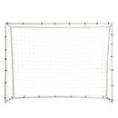 VEVOR Futbola Atlecošais Treneris 240x180 cm | Dzelzs Futbola Treniņu Aprīkojums ar Divpusēju Atlecošo Tīklu un Vārtiem