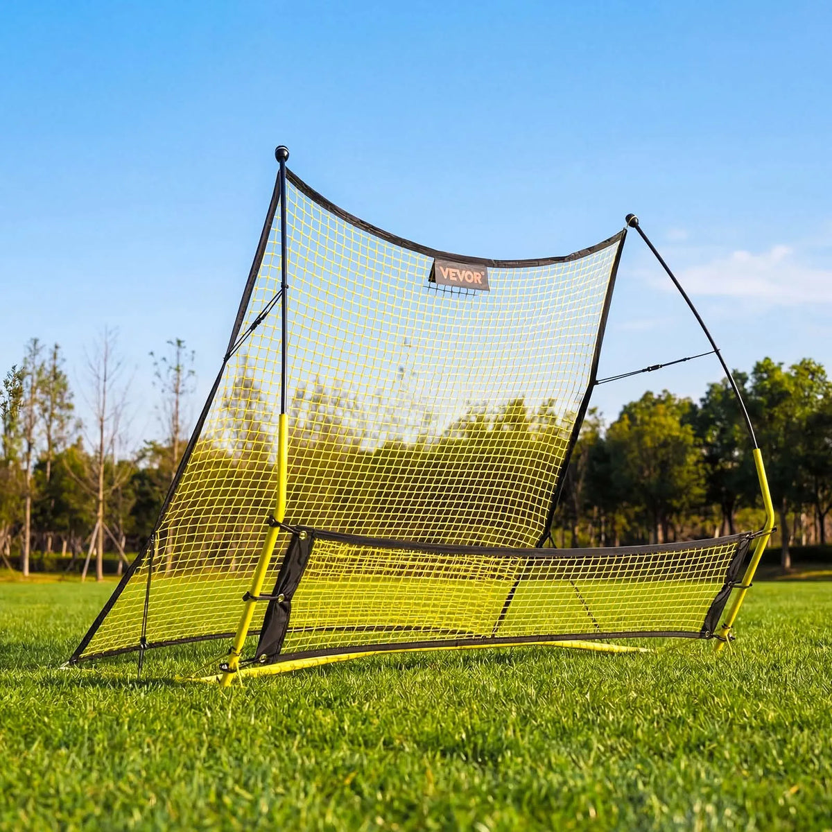 VEVOR Football Rebounder Net 2 in 1 183 × 108 cm for Passing and Ball Control Training