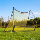 VEVOR futbola atsitiena tīkls 2 vienā, 1830 × 1085 mm, futbola treniņu vārti piespēļu, bumbas kontroles un reakcijas treniņiem, ar stiklašķiedras stieņiem un tērauda rāmi