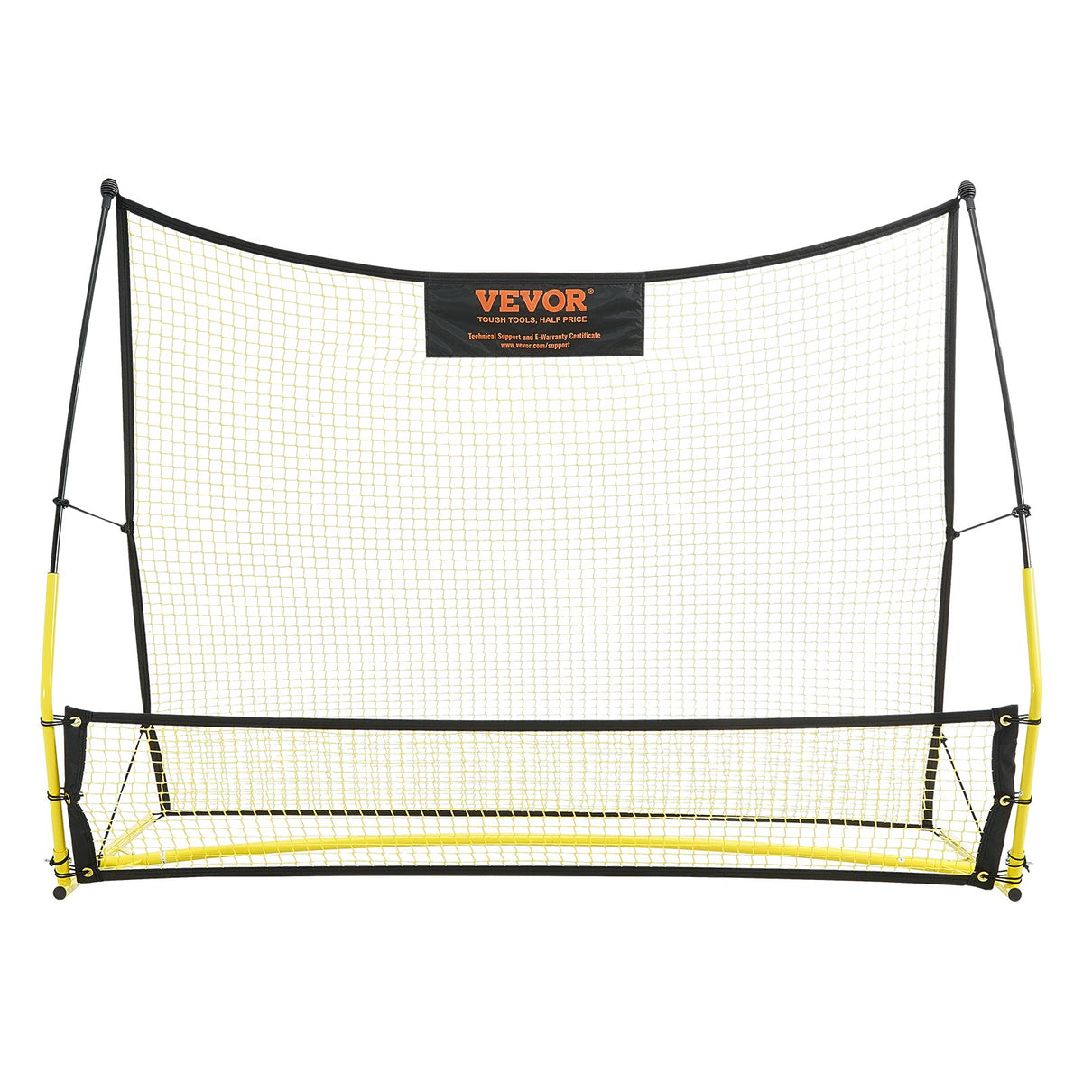 VEVOR futbola atsitiena tīkls 2 vienā, 183 × 130 cm