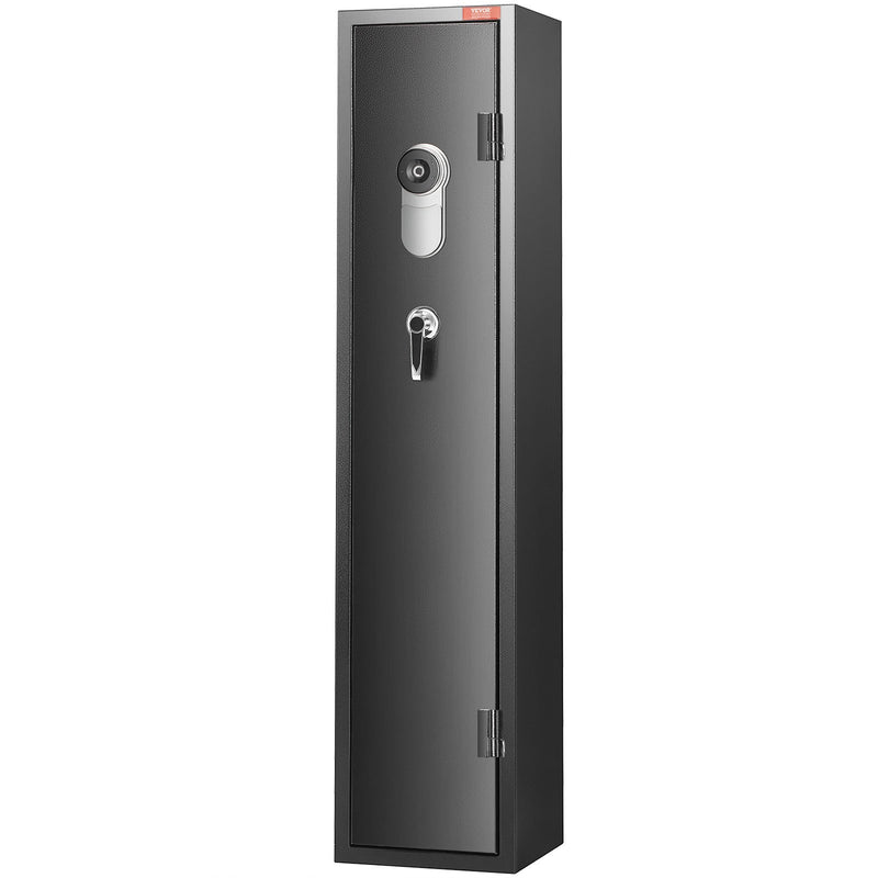 VEVOR ieroču seifs ar pirkstu nospiedumu slēdzeni – paredzēts 5 šautenēm un 4 pistolēm