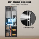 VEVOR ieroču seifs ar pirkstu nospiedumu slēdzeni – paredzēts 5 šautenēm un 4 pistolēm