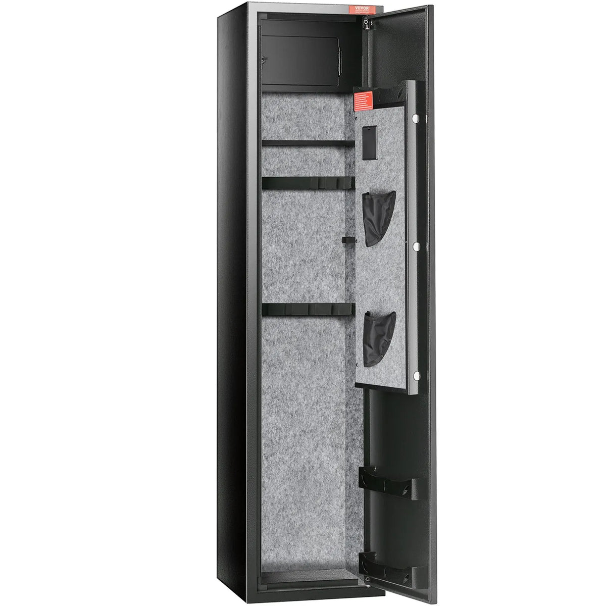 VEVOR Gun Safe for 7-8 Rifles, Rifle Safe with Digital Keypad Lock, Gun Storage Cabinet with Built-in Storage Compartment and Removable Shelf for Long Guns and Pistol Storage at Home