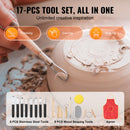 VEVOR 450W Keramikas Virpa - 28 cm Podniecības Ritenis ar Pieskārienjūtīgu Ekrānu un Kāju Pedāli, 450 W, 3 Kājām, Balta