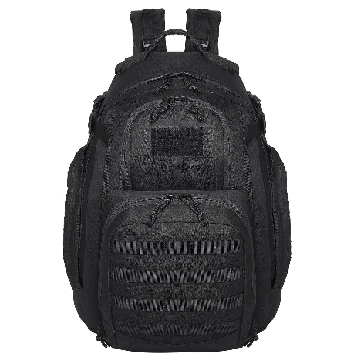 Tactical Backpack 40L Military Rucksack with MOLLE System and Padded Back, Army-Style Bag for Men and Women Hiking, Hunting and Outdoor Adventures, Black