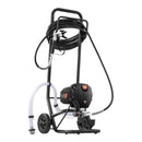 Stacionāra bezgaisa krāsošanas pistole ar ratiņiem, 750 W, 206 bar, augstas efektivitātes elektriskā krāsošanas ierīce smalkam un vienmērīgam pārklājumam, piemērota iekštelpu un āra mēbelēm, žogiem un citām virsmām