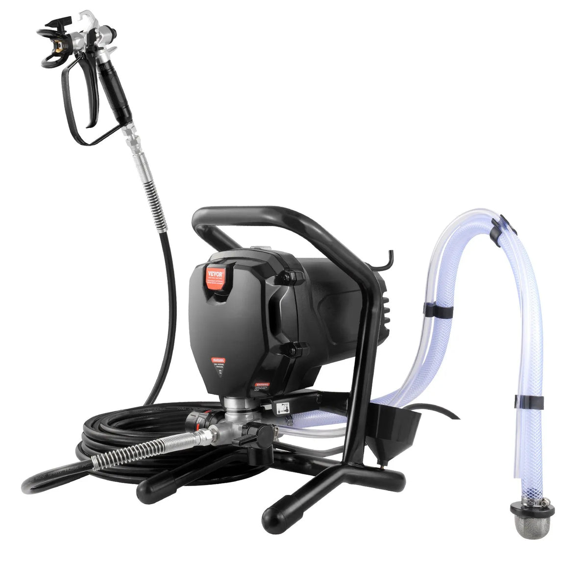 Stationary Airless Paint Sprayer, 750 W, 206 bar, High-Efficiency Electric Airless Spray Gun, Fine and Even Coating Effect, Hand Painting Gun for Indoor and Outdoor Furniture