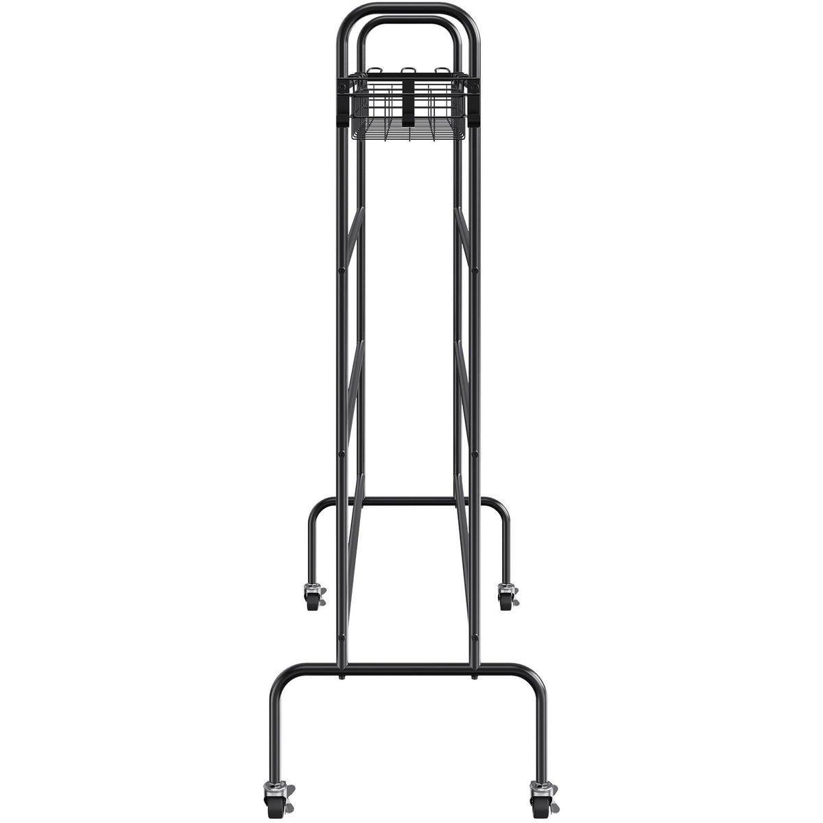 VEVOR 4-Tier Sports Equipment Rack on Wheels with Hooks and Baskets