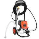 VEVOR statīva tipa bezgaisa krāsas smidzinātājs, 900 W, 22,8 MPa augstspiediena bezgaisa krāsošanas iekārta ar ratiņiem, tīrīšanas birsti, šļūteni, pagarinājuma kātu un sprauslām, elektriskā krāsošanas iekārta mājas iekšdarbiem un ārdarbiem