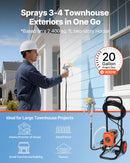 VEVOR statīva tipa bezgaisa krāsas smidzinātājs, 900 W, 22,8 MPa augstspiediena bezgaisa krāsošanas iekārta ar ratiņiem, tīrīšanas birsti, šļūteni, pagarinājuma kātu un sprauslām, elektriskā krāsošanas iekārta mājas iekšdarbiem un ārdarbiem