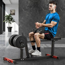 VEVOR sēdošais ikru trenažieris līdz 200 kg, ikru pacelšanas trenažieris mājas sporta zālei, kāju treniņu iekārta apakšējai ķermeņa daļai, piemērots 50 mm svaru diskiem - ZEMLETES.LV