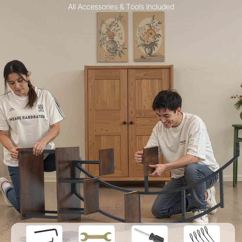 VEVOR 9 līmeņu iekštelpu augu statīvs ar audzēšanas gaismām, 160 cm liektas formas metāla stūra plaukts ar taimeri un 10 spilgtuma līmeņiem, augu un ziedu ekspozīcijas statīvs dzīvojamai istabai un balkonam