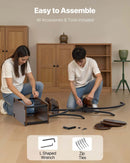 VEVOR iekštelpu augu statīvs ar audzēšanas apgaismojumu, 157,5 cm augsts 8 līmeņu apgaismots plaukts, metāla stūra augu turētājs ar 3 taimeriem un 10 spilgtuma līmeņiem, koka formas puķu statīvs viesistabai vai balkonam