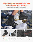 43_VEVOR vīriešu militārie taktiskie zābaki, 152 mm kaujas un pārgājienu darba zābaki, viegli, elpojoši un izturīgi motociklu zābaki āra drošībai un alpīnismam, ES izmērs 43