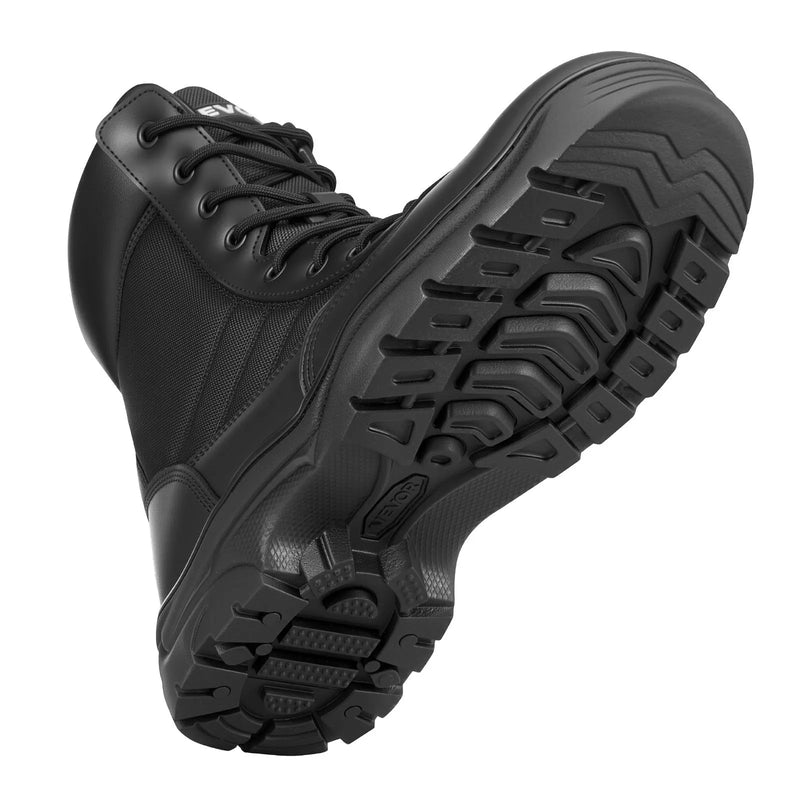 43_VEVOR vīriešu militārie taktiskie zābaki — 203 mm kaujas pārgājienu un darba zābaki ar sānu rāvējslēdzēju, viegli un elpojoši motociklu un drošības apavi āra darbiem un alpīnismam, ES izmērs 43