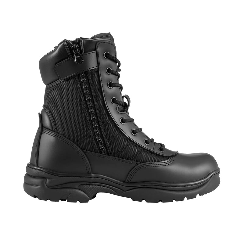 43_VEVOR vīriešu militārie taktiskie zābaki, 203 mm kaujas un pārgājienu darba zābaki ar sānu rāvējslēdzēju, viegli, elpojoši un izturīgi motociklu zābaki āra drošībai un alpīnismam, ES izmērs 43