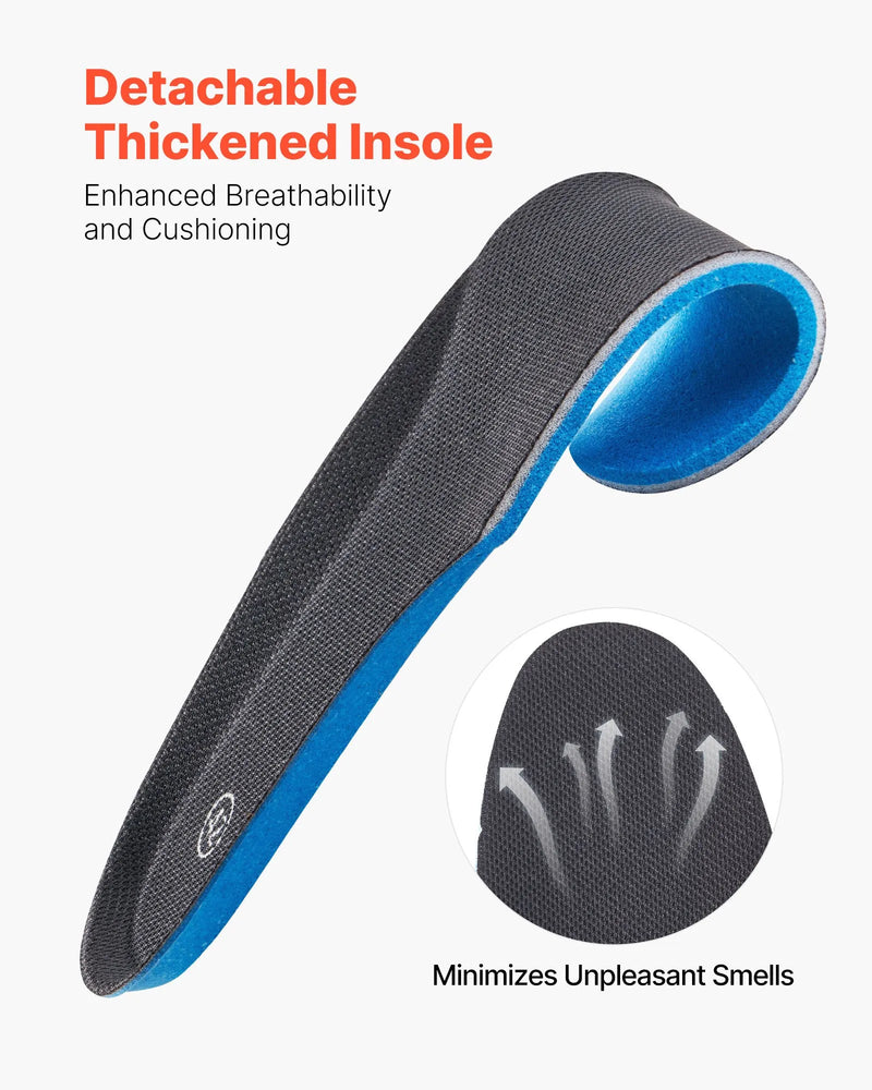 42_VEVOR vīriešu militārie taktiskie zābaki, 203 mm kaujas un pārgājienu darba zābaki ar sānu rāvējslēdzēju, viegli, elpojoši un izturīgi motociklu zābaki āra drošībai un alpīnismam, ES izmērs 42