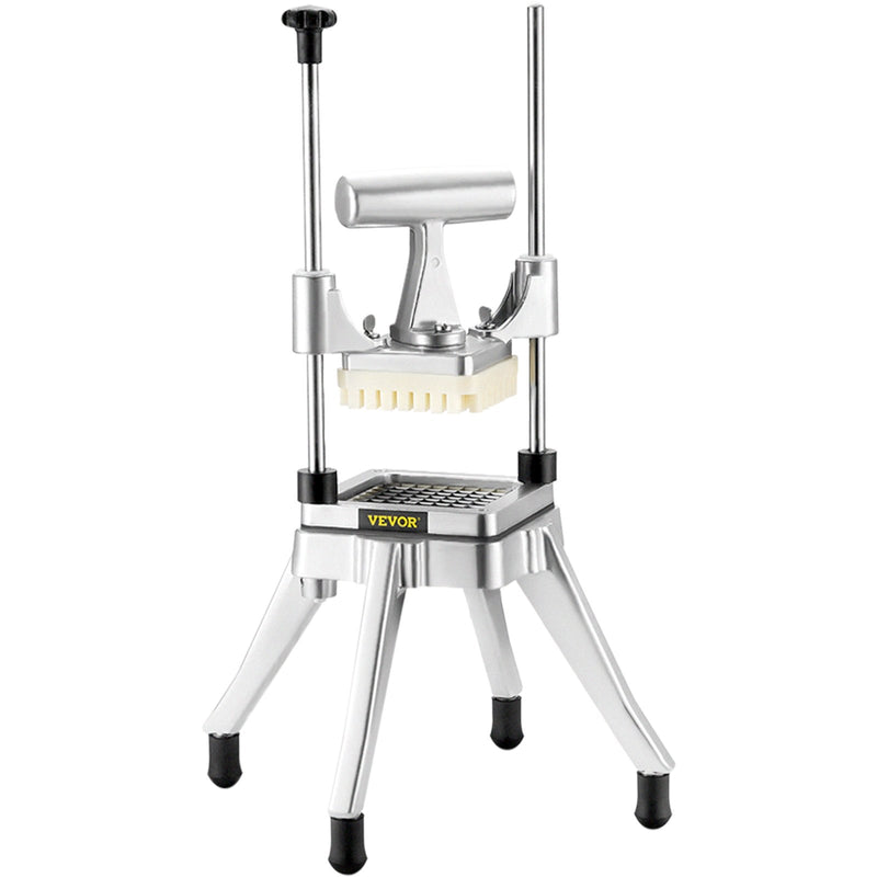 VEVOR profesionālais dārzeņu un augļu griezējs, 6 mm asmens, nerūsējošais tērauds, piemērots kartupeļiem, tomātiem, sīpoliem, paprikai un sēnēm