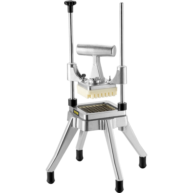 VEVOR profesionālais dārzeņu un augļu griezējs, 6 mm asmens, nerūsējošais tērauds, piemērots kartupeļiem, tomātiem, sīpoliem, paprikai un sēnēm