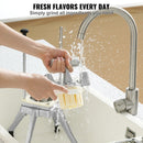 VEVOR profesionālais dārzeņu un augļu griezējs, 6 mm asmens, nerūsējošais tērauds, piemērots kartupeļiem, tomātiem, sīpoliem, paprikai un sēnēm