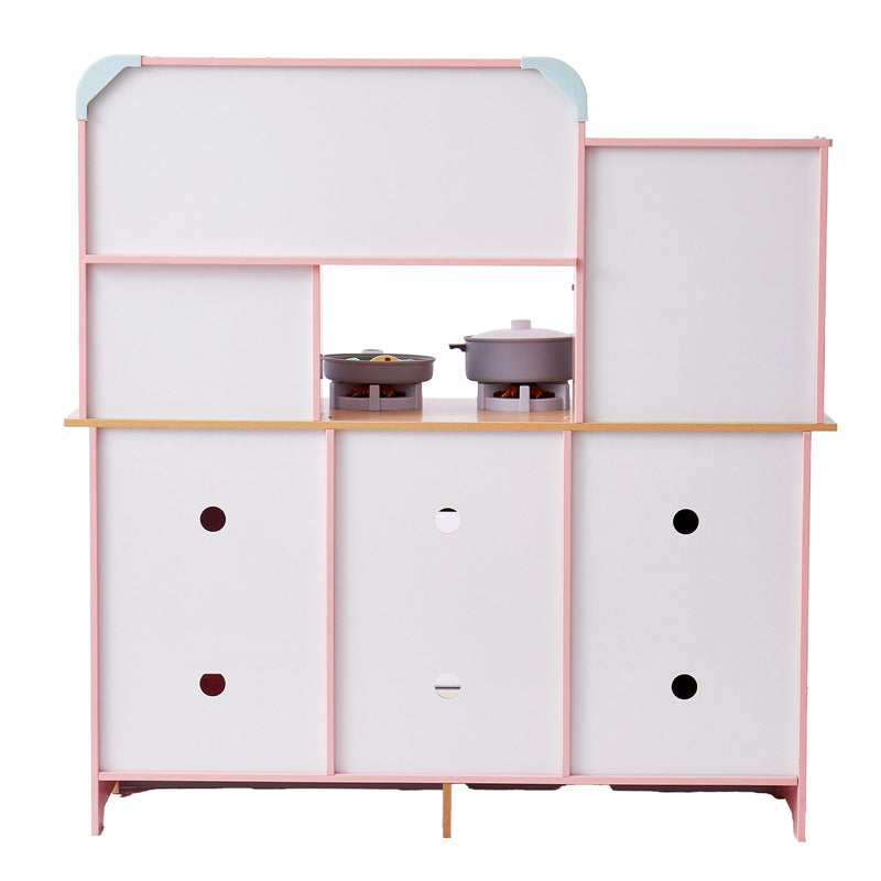 VEVOR bērnu virtuves rotaļu komplekts - 24 gab. kulinārijas piederumu komplekts, rozā