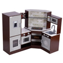 VEVOR bērnu virtuves rotaļu komplekts - 24 gab. kulinārijas piederumu komplekts, brūns