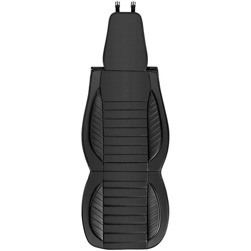 VEVOR universālie automašīnas sēdekļu pārvalki, 9 gab., mākslīgā āda, priekšējiem un aizmugurējiem sēdekļiem, daļēji slēgts dizains, noņemami galvas balsti, piemēroti gaisa spilveniem, automašīnām, apvidus un kravas auto