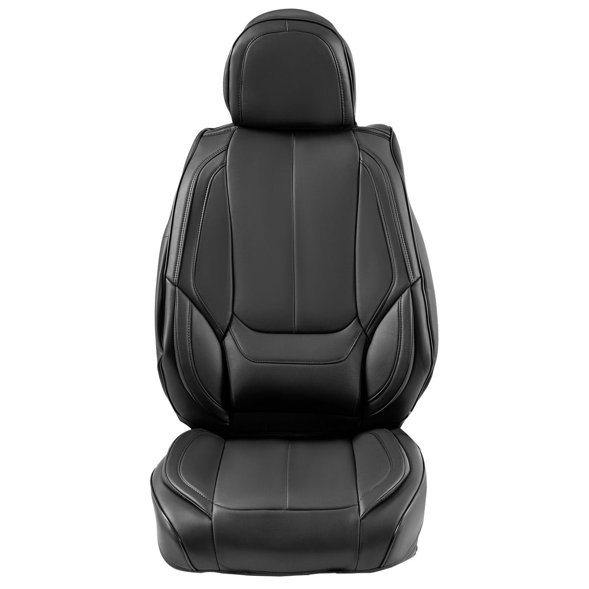 VEVOR Universal Car Seat Covers, 13 Pieces, Full Set for Front and Rear Seats, Artificial Leather, Full Coverage, Compatible with Airbags and Removable Headrests, Suitable for Cars, SUVs and Vans