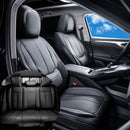 VEVOR universālie sēdekļu pārvalki, 13 gab., pilns komplekts priekšējiem un aizmugurējiem sēdekļiem, mākslīgā āda, pilns pārklājums, saderīgi ar gaisa spilveniem un noņemamiem galvas balstiem, piemēroti automašīnām, SUV un kravas auto