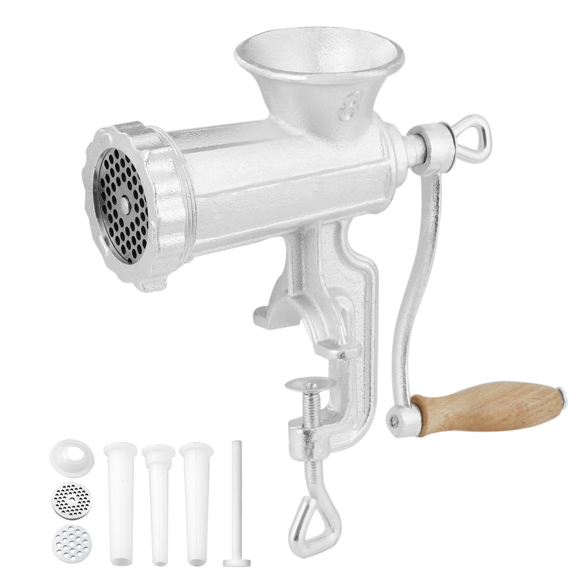 VEVOR Manual Meat Grinder, Cast Iron, with Table Clamp and Sausage Stuffer Attachments