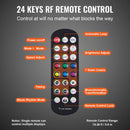 VEVOR LED apgaismots dzērienu pudeļu plaukts ar RF un lietotnes vadību, 40 cm, 2 pakāpju