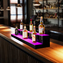 VEVOR LED apgaismots dzērienu pudeļu plaukts ar RF un lietotnes vadību, 122 cm, 2 pakāpju