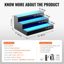 VEVOR LED apgaismots dzērienu pudeles displejs, 40 cm 3 pakāpju, RF un lietotnes vadība